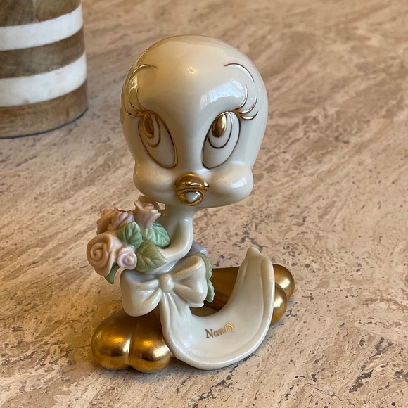 Rare Lenox Looney tunes tweety bird 24k gold trim trim